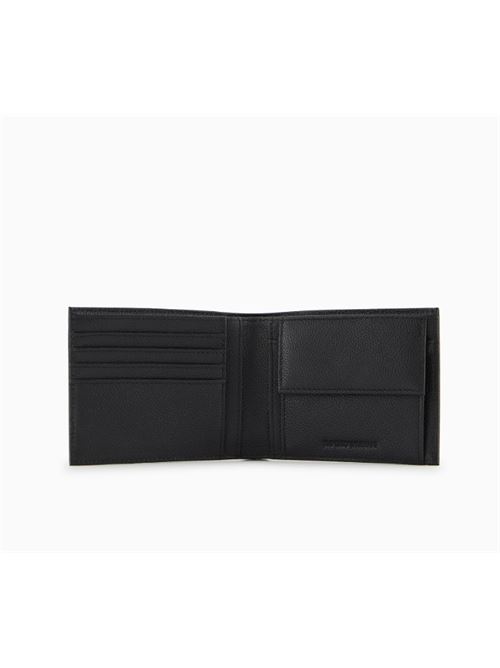 PORTAFOGLIO BIFOLD CON TASCA ESTERNA IN PELLE BOTTALATA Emporio Armani | EM001580 AF13788.UC001